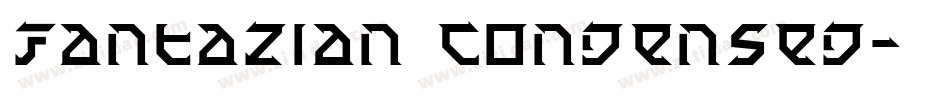 Fantazian Condensed字体转换